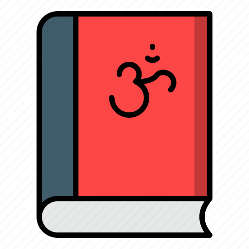 Om book, faith, hinduism, religious, spiritual, culture, oriented icon - Download on Iconfinder