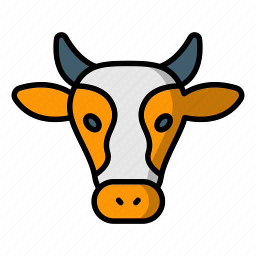 Cow, beef, calf, cattle, animal, pet, bull icon - Download on Iconfinder