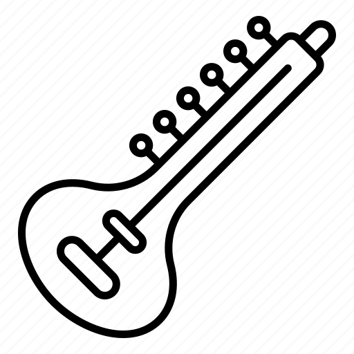 Sitar, classic instrument, mandolin, musical instrument, guitar, banjo, orchestra icon - Download on Iconfinder