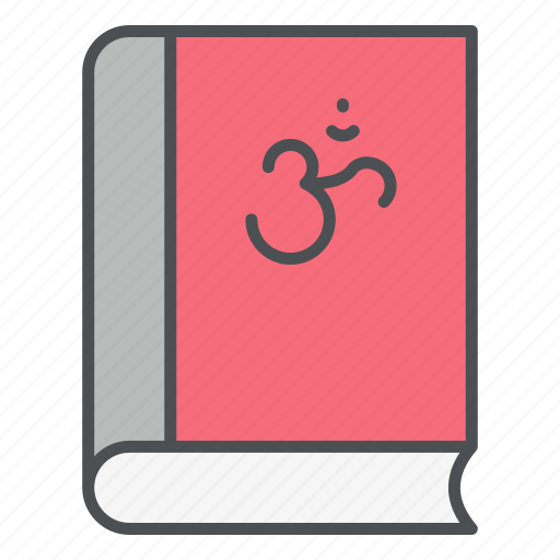 Om book, faith, hinduism, religious, spiritual, culture, oriented icon - Download on Iconfinder