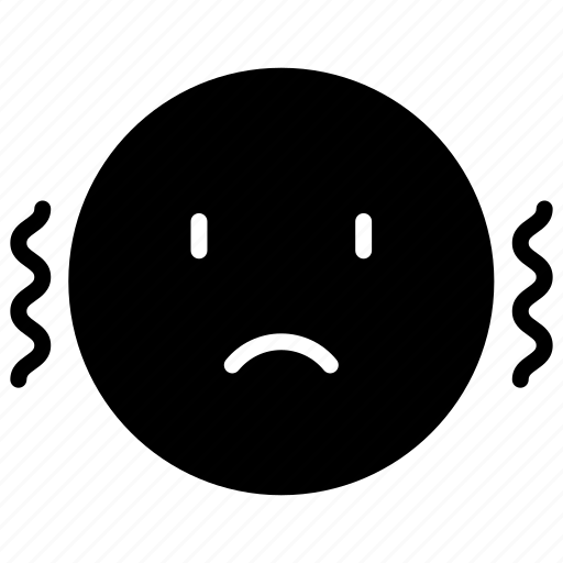 Nervous, stress, expression, sad, face, emotion, emoji icon - Download on Iconfinder