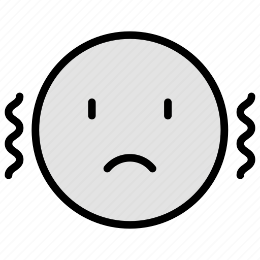 Nervous, stress, expression, sad, face, emotion, emoji icon - Download on Iconfinder