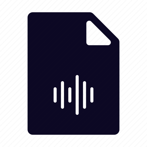Voice, audio, sound, type, extension, format, type file icon - Download on Iconfinder