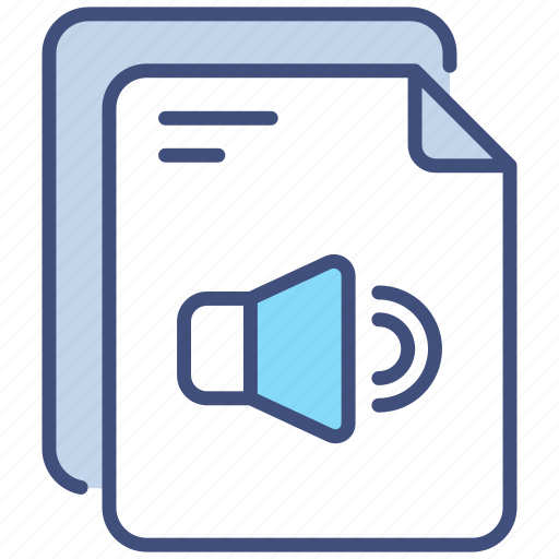 Audio file, file, file-format, format, audio-format, extension, filetype icon - Download on Iconfinder