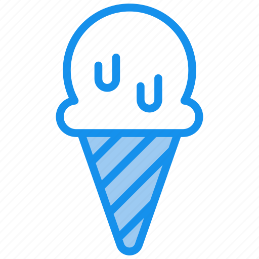 Ice cream, dessert, sweet, food, cream, ice, cone icon - Download on Iconfinder