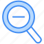 zoom out, zoom, magnifier, search, find, out, minus, magnifying, tool 