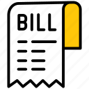 bill, invoice, receipt, payment, finance, business, cash, shopping, dollar
