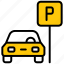 car parking, parking, car, parking-area, parking-sign, garage, parking-lot, park, transport 