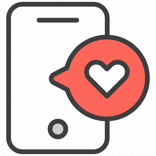 Love chat, love, heart, chat, message, love-message, valentine icon - Download on Iconfinder