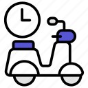 delivery scooter, delivery, scooter, delivery-man, logistic, shipping, transport, vehicle, package, parcel