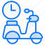delivery scooter, delivery, scooter, delivery-man, logistic, shipping, transport, vehicle, package, parcel 