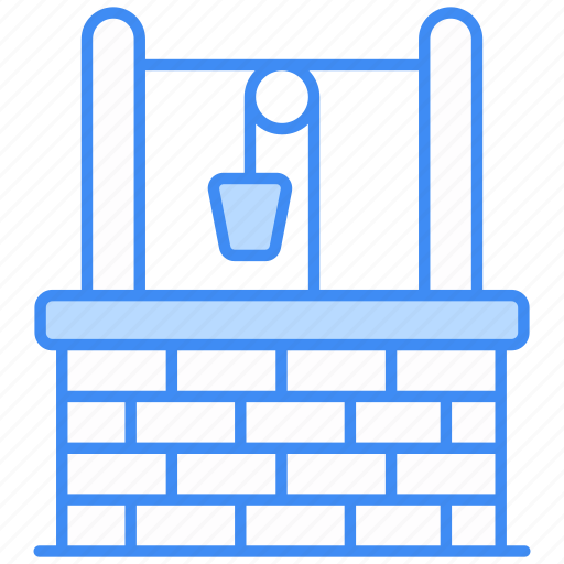 Waterwell, groundwater, water, well, countryside, water-well, stone-well icon - Download on Iconfinder