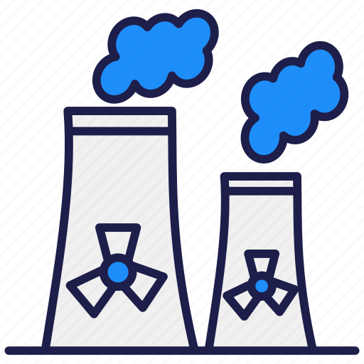 Newclear, plant, newclear plant, atomic energy, atom, energy, eco-science icon - Download on Iconfinder