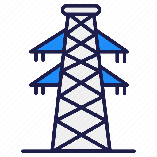 Energy, utility, energy utility, electric-tower, power transmission, electricity pole, electric tower pole icon - Download on Iconfinder
