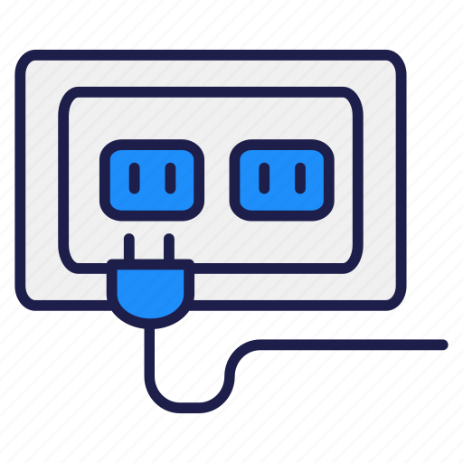 Socket, plug, power, electric, electricity, cable, connector icon - Download on Iconfinder