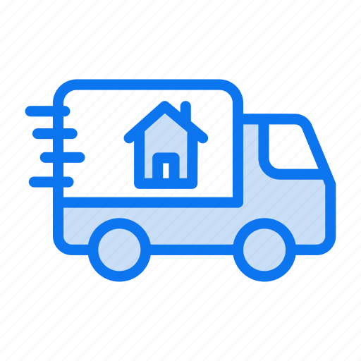 House, home shifting, home, relocation, transportation, delivery, package icon - Download on Iconfinder