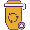 trash bin, dustbin, recycle-bin, trash, garbage, bin, garbage-can, delete, trash-can