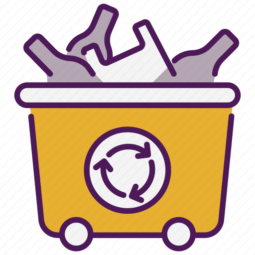 Garbage can, dustbin, trash-bin, recycle-bin, trash, bin, garbage icon - Download on Iconfinder