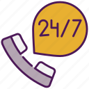 24 hour service, support, service, 24-hour-support, customer-service, call, customer-support, helpline, phone