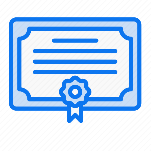 Certificate, diploma, degree, document, education, achievement, award icon - Download on Iconfinder