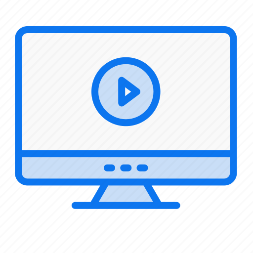 Video lesson, video-tutorial, online-learning, video-lecture, online-education, video, e-learning icon - Download on Iconfinder