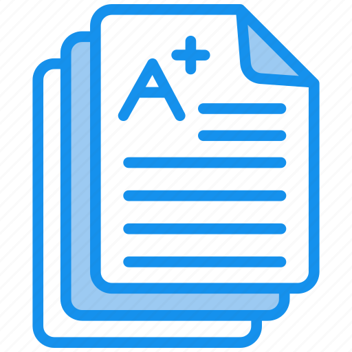 A grade, grade-sheet, result-sheet, result, exam-sheet, exam-result, progress-report icon - Download on Iconfinder
