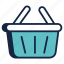 basket, shopping, cart, ecommerce, buy, food, shopping-basket, store, online 