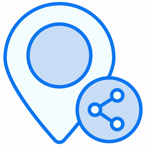 Share location share location, location, share, location-pointer, navigation, pin, location-pin icon - Download on Iconfinder