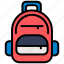 backpack, bag, travel, luggage, school, adventure, school-bag, education, tourist 