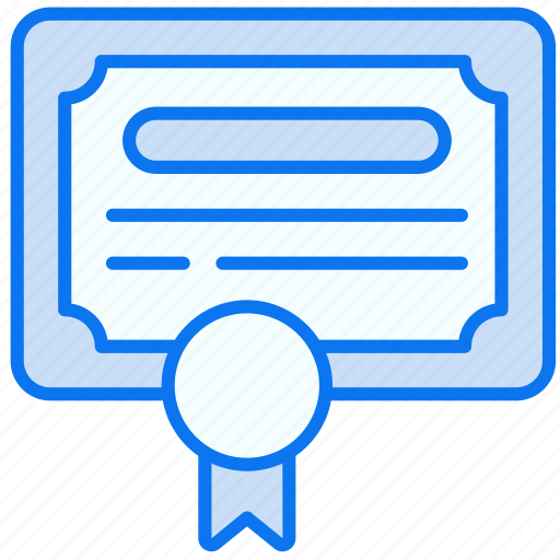 Certificate, diploma, degree, document, education, achievement, award icon - Download on Iconfinder