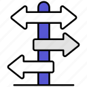 direction, guide, concept, work, sign, navigation, arrow, location, signboard, right
