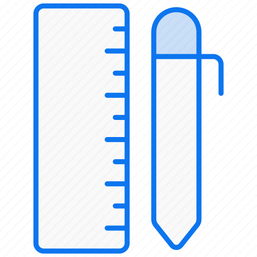 Tool, scale, pencil, measure, education, measurement, geometry icon - Download on Iconfinder