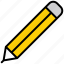 pencil, pen, write, edit, tool, writing, education, document, ruler 