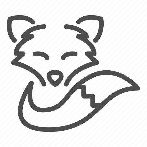 Fox, wildlife, wild, tail, mascot, identity, animal icon - Download on Iconfinder
