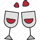 love drink, drink, love, beverage, glass, alcohol, wine, heart, valentine