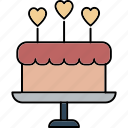 wedding cake, cake, wedding, dessert, love, sweet, food, heart, celebration
