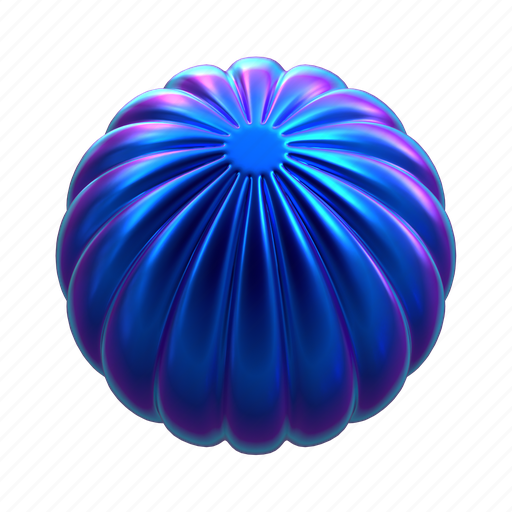 Holographic, iridescent, 3d abstract, sphere, round, wave, trendy 3D illustration - Download on Iconfinder
