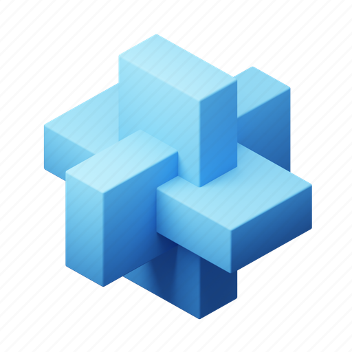 Intersectbox, intersect, 3d abstract, shape, geometry shape, rectangle, rectangular shape 3D illustration - Download on Iconfinder