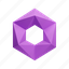 hexagon, hexagonal shape, 3d shape, geometry shape, donut shape, 3d abstract, polygonal shape, element 
