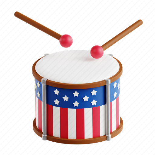 Drum, parade, music, tradition, celebration 3D illustration - Download on Iconfinder