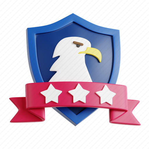 Eagle, national bird, strength, courage 3D illustration - Download on Iconfinder