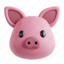 pig, pork, animal, farm, farming