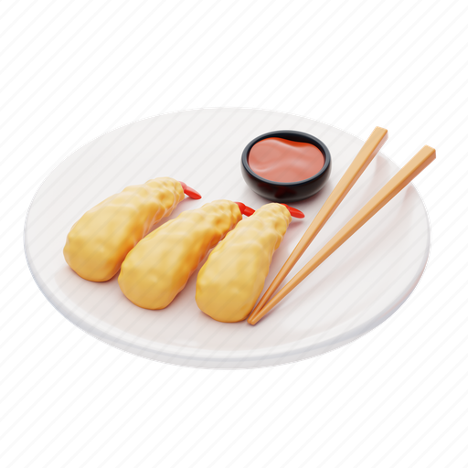 Food, seafood, tasty, delicious, crispy, snack, shrimp 3D illustration - Download on Iconfinder