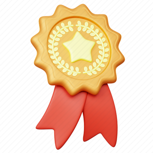 Star, badge, award, achievement, honor, emblem, winner 3D illustration - Download on Iconfinder