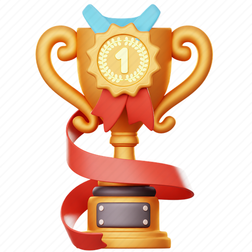 Trophy, award, prize, recognition, achievement, honor, accomplishment 3D illustration - Download on Iconfinder
