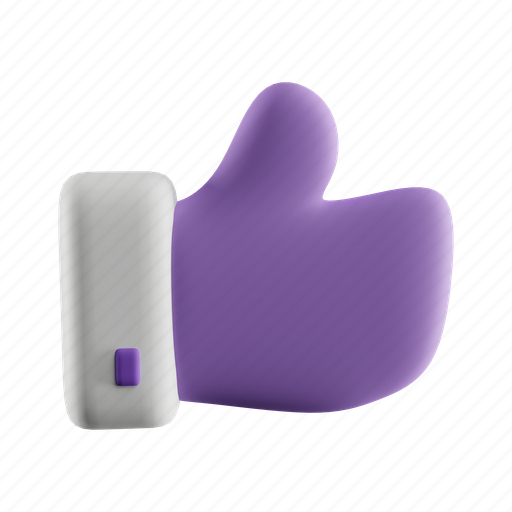 Like, finger, thumbs, nice, great, good 3D illustration - Download on Iconfinder