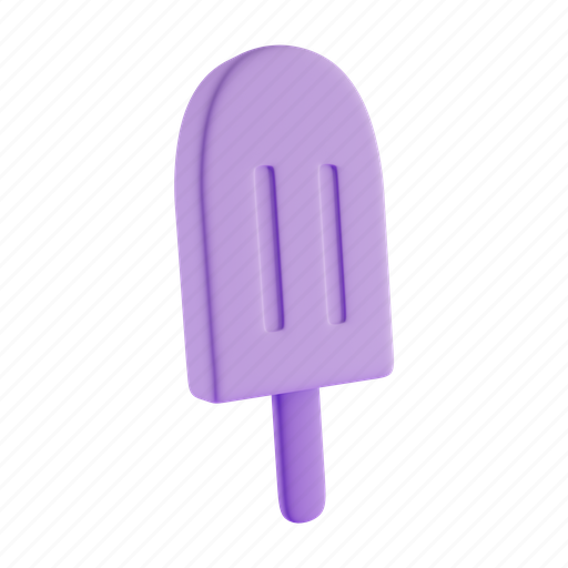 Popsicle, stick, ice cream, sweet 3D illustration - Download on Iconfinder