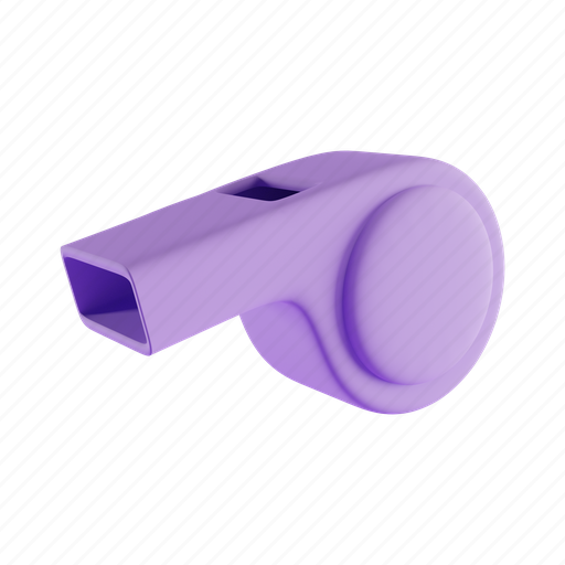 Whistle, referee, attention, coach 3D illustration - Download on Iconfinder