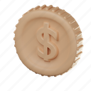 coin, coin 3d, cash, money, finance, payment, business, nickels