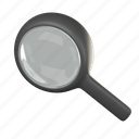 magnifier, magnifier 3d, search, zoom, glass, tool, finding, amplify 